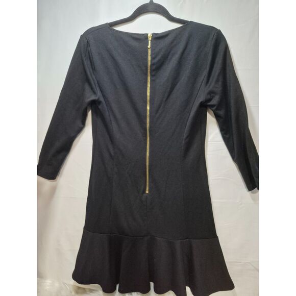 Juicy Couture Black Peplum Dress Women's Medium - Picture 2 of 5